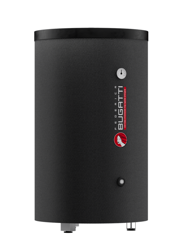 Бойлер косвенного нагрева S160A480 Federica Bugatti из нержавеющей стали со змеевиком