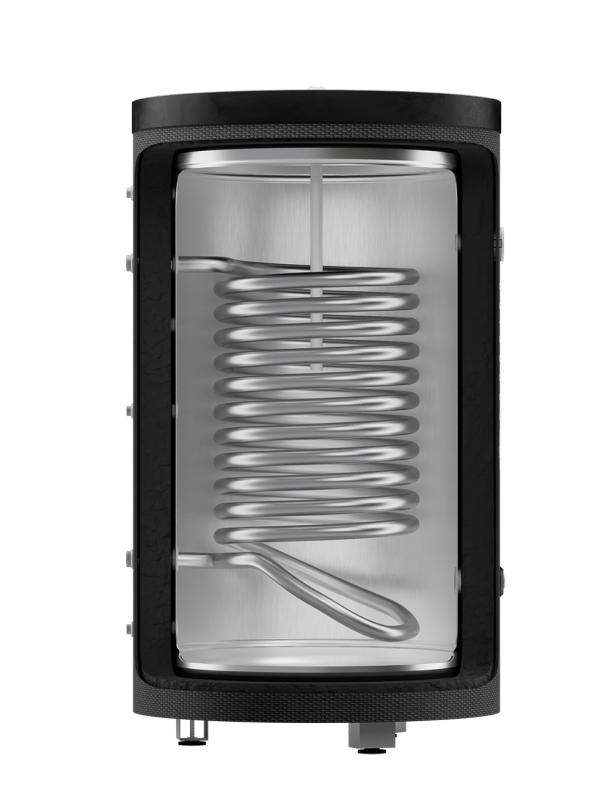 Бойлер косвенного нагрева S160A480 Federica Bugatti из нержавеющей стали со змеевиком